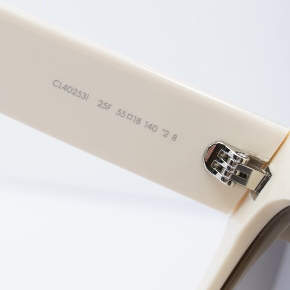 Celine CL40253I 25F Square Sunglasses - Ivory/Brown Gradient main image 2